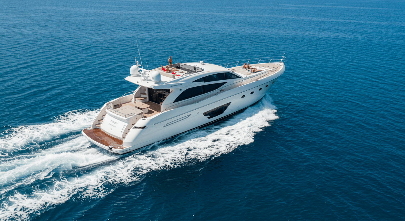 Luxury yacht background